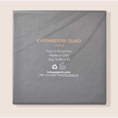 INIKA Organic Quad Eyeshadow Palette - Wind