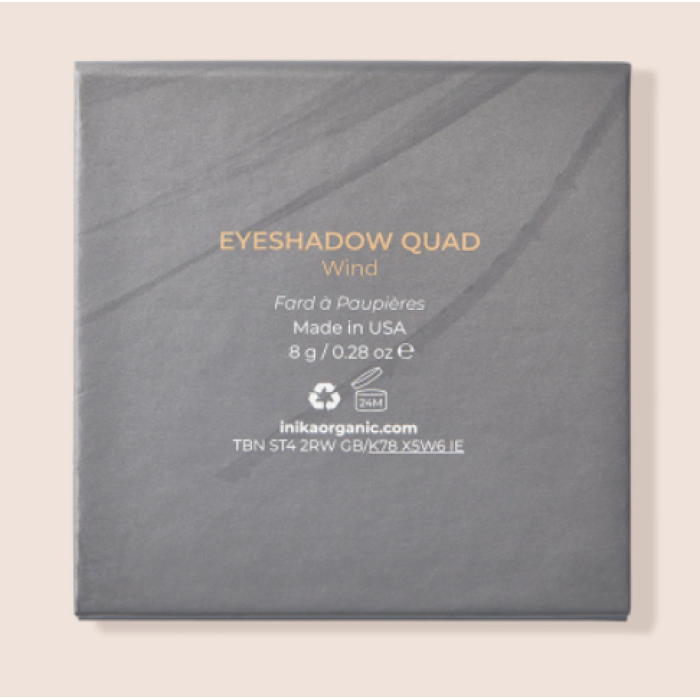 INIKA Organic Quad Eyeshadow Palette - Wind