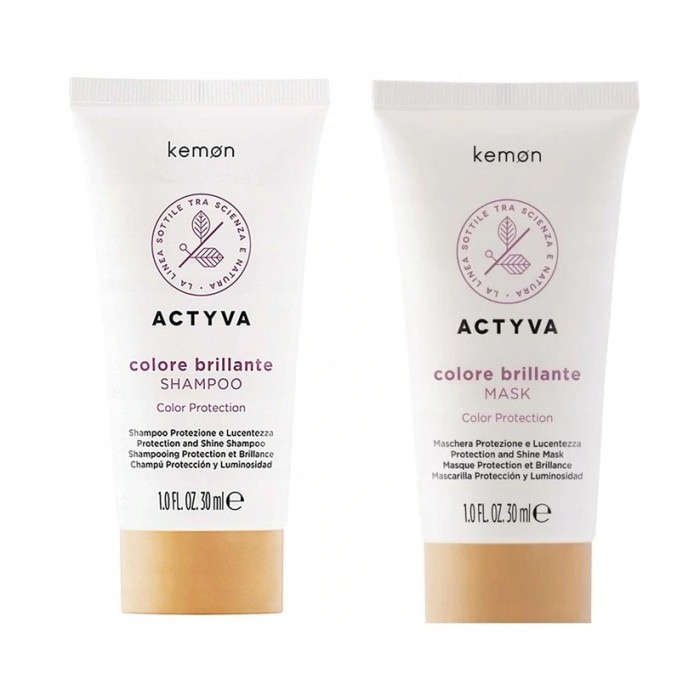 Kemon Actyva Colore Brillante Shampoo & Mask Duo Mini