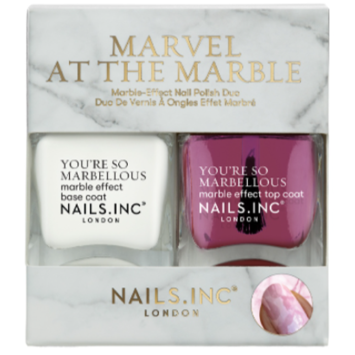 Nails inc Marvel At The Marble Nail Polish Duo