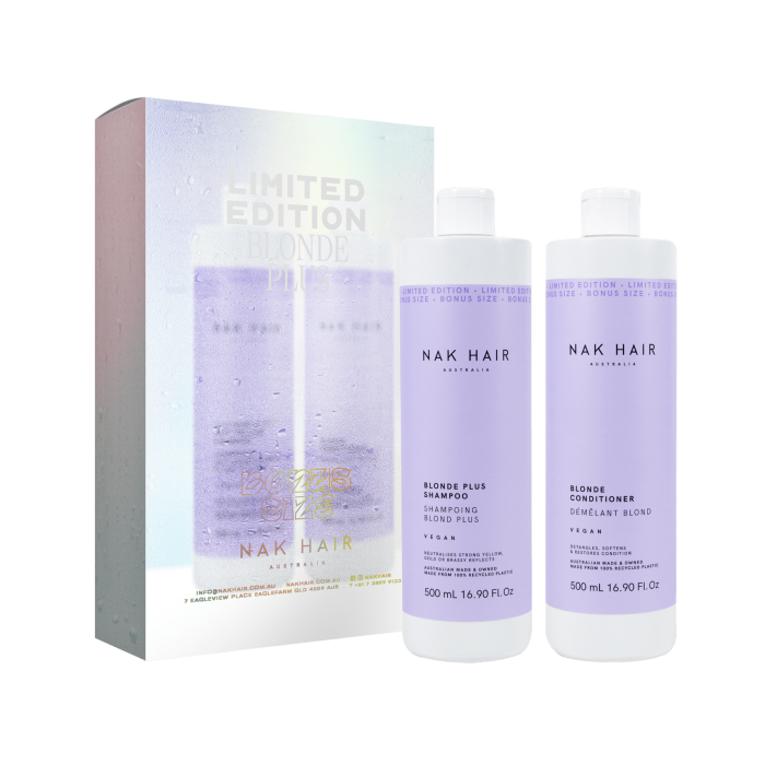 NAK Blonde Plus 500ml Duo - Shampoo & Conditioner