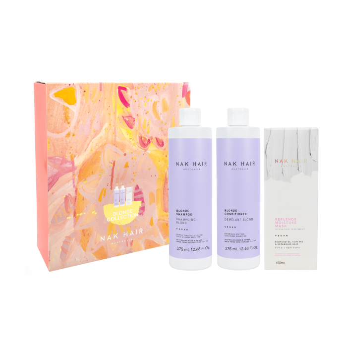 NAK Blonde Collection Trio with Platinum Blonde Anti-Yellow Treatment