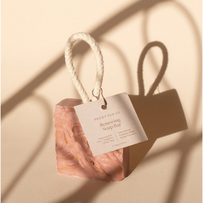 Peggy Sue Soap Bars on Rope 100g