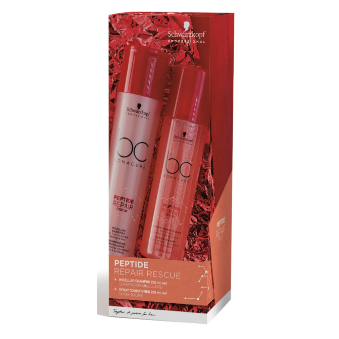 Schwarzkopf Professional Peptide Repair Rescue Shampoo & Spray Conditioner Duo