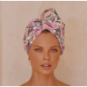 Louvelle RIVA Hair Towel Wrap in Pink Camouflage