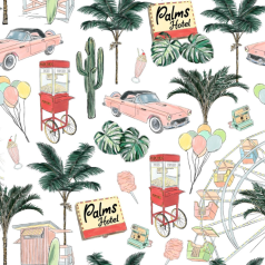 RIVA Hair Towel Wrap - Vintage Vacation 