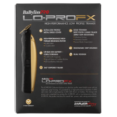 Lo-PROFX Hair Trimmer in Gold 