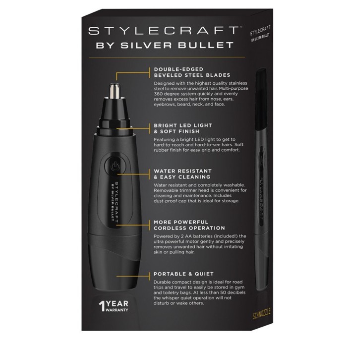 Silver Bullet StyleCraft by Silver Bullet Schnozzle Hair Trimmer