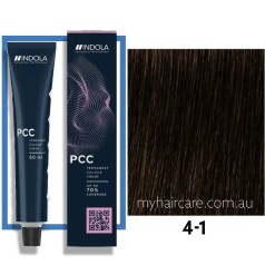 PCC Permanent Color Creme 60ml 4-1 Medum Brown Ash