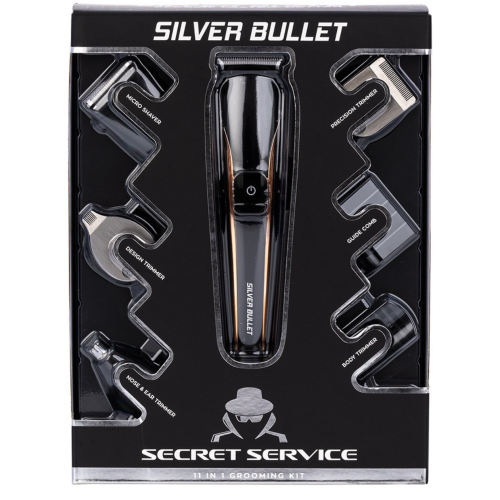 Silver Bullet Secret Service 11-In-1 Grooming Trimmer Kit 