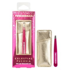 Mini Slant Tweezer Fuchsia 