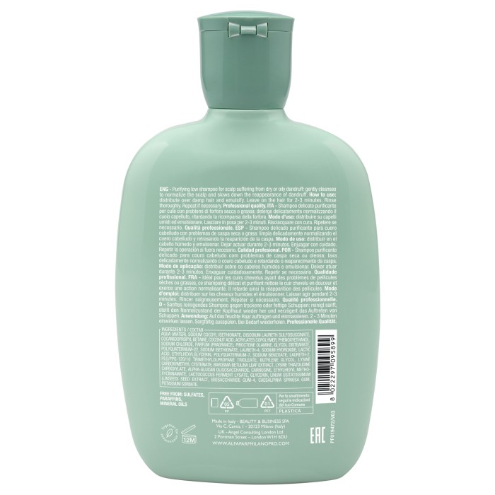 Alfaparf Semi Di Lino Scalp Rebalance Dandruff Purifying Low Shampoo