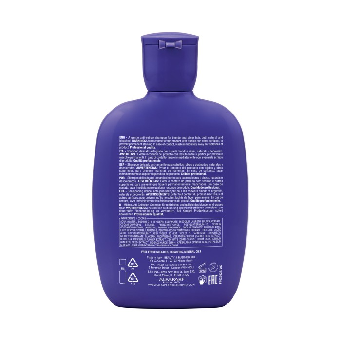 Alfaparf Semi Di Lino Blonde Anti-Yellow Low Shampoo