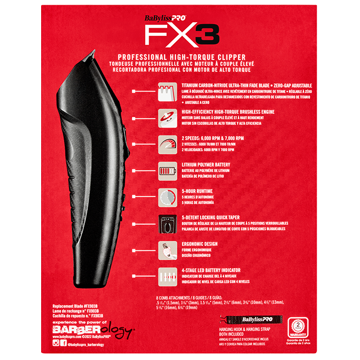 Babyliss Pro Fx3 Professional High Torque Clipper