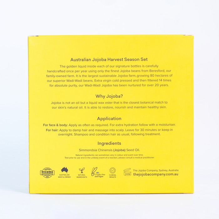 The Jojoba Company Australian Jojoba Harvest Season Set