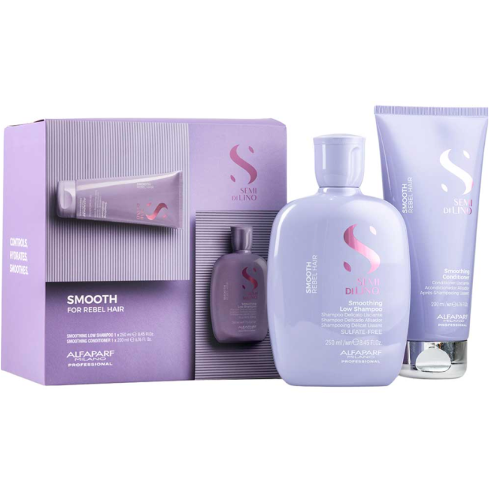 Alfaparf Semi Di Lino Smoothing Shampoo & Mask Duo