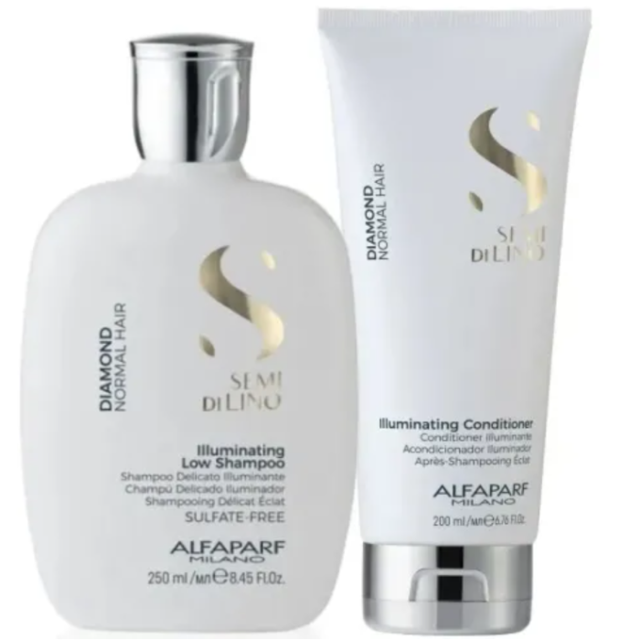 Alfaparf Semi Di Lino Diamond Illuminating Shampoo & Conditioner Duo