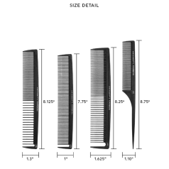 Carbon Comb Styling 4-Pack 