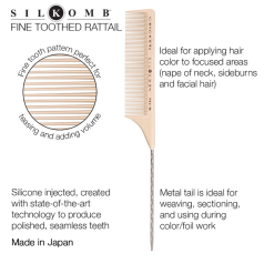 Pro-50 Fine Toothed Rattail Comb 