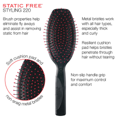 Static Free Styling Brush 220 