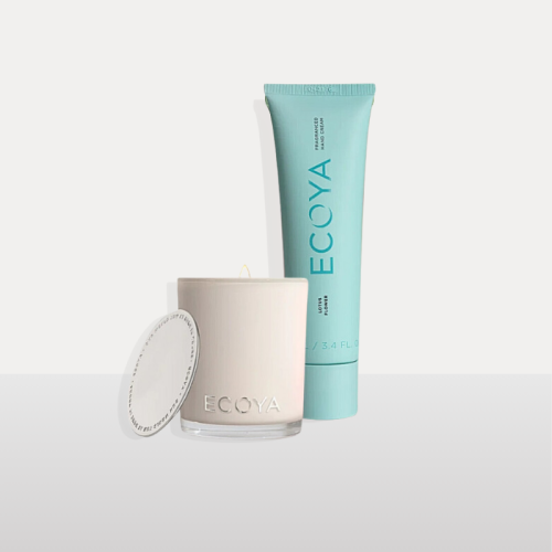 Ecoya Madison Candle and Hand Cream in Lotus Flower