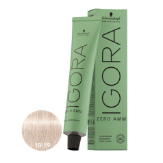 Igora Zero Ammonia Permanent Color Creme Highlifts 10-19 Ultra Blonde Cendre Violet