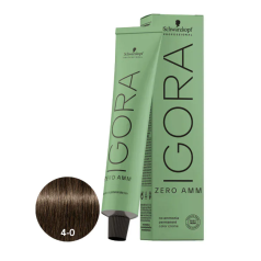 Igora Zero Ammonia Permanent Color Creme 4-0 Medium Brown
