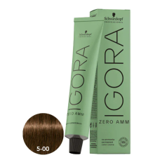 Igora Zero Ammonia Permanent Color Creme 5-00 Light Brown Natural Extra