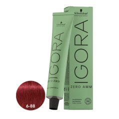 Igora Zero Ammonia Permanent Color Creme 6-88 Dark Blonde Red Extra