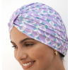 Louvelle Amelie Shower Cap in Lavender Geo