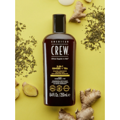 3-in-1 Ginger + Tea Energizing Shampoo, Conditioner & Body Wash 450ml