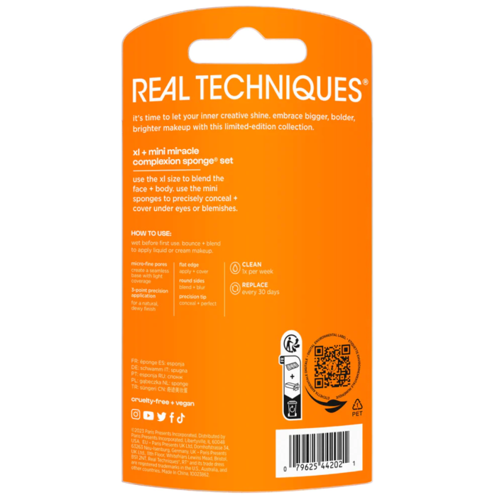 Real Techniques Hyperbrights XL + Mini Miracle Complexion Sponge Set