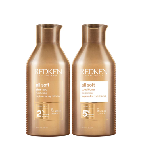 Redken Color All Soft Shampoo and Conditioner 500ml Duo