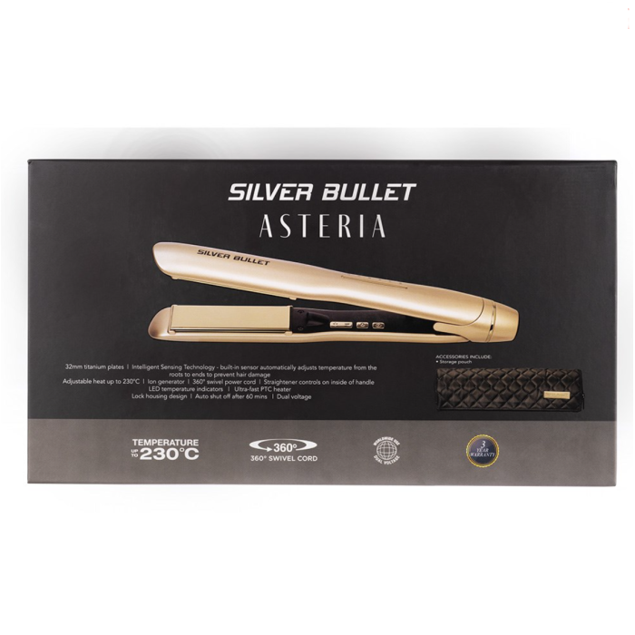 Silver Bullet Asteria Hair Straightener - Champagne
