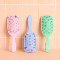 Go Green Thick Hair Paddle Detangler Green