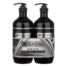 Keratin Shampoo & Conditioner 1 Litre Duo