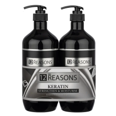 Keratin Shampoo & Conditioner 1 Litre Duo 