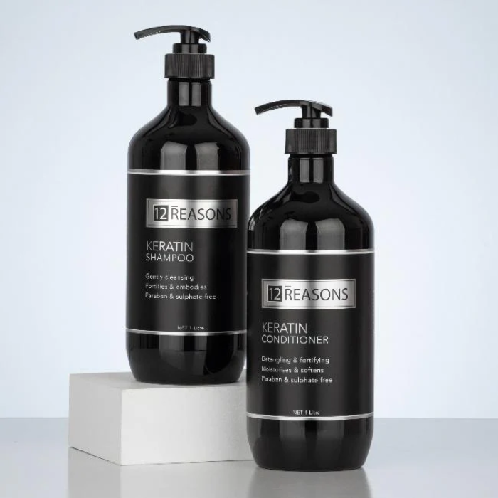 12Reasons Keratin Shampoo & Conditioner 1 Litre Duo