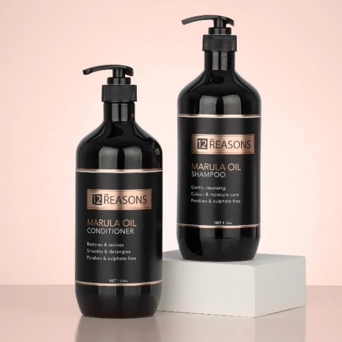 12Reasons Marula Oil Shampoo 1 Litre Duo