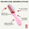 Denman Brushes D14 5 Row Mini Styler Pink Crush Brush