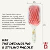Denman Brushes D38 Floral Fantasies Power Paddle Brush