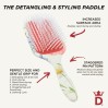 Denman Brushes D38 Floral Fantasies Power Paddle Brush