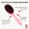 Denman Brushes D81M Pastel Pink Style & Shine Brush