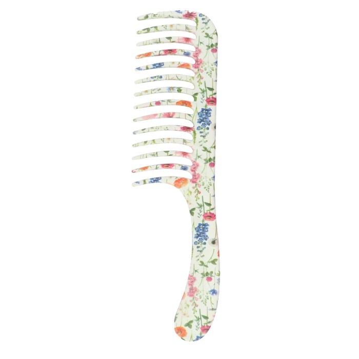 Denman Brushes D28 Deluxe Floral Fantasies Wide Tooth Detangle Comb