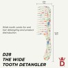 Denman Brushes D28 Deluxe Floral Fantasies Wide Tooth Detangle Comb