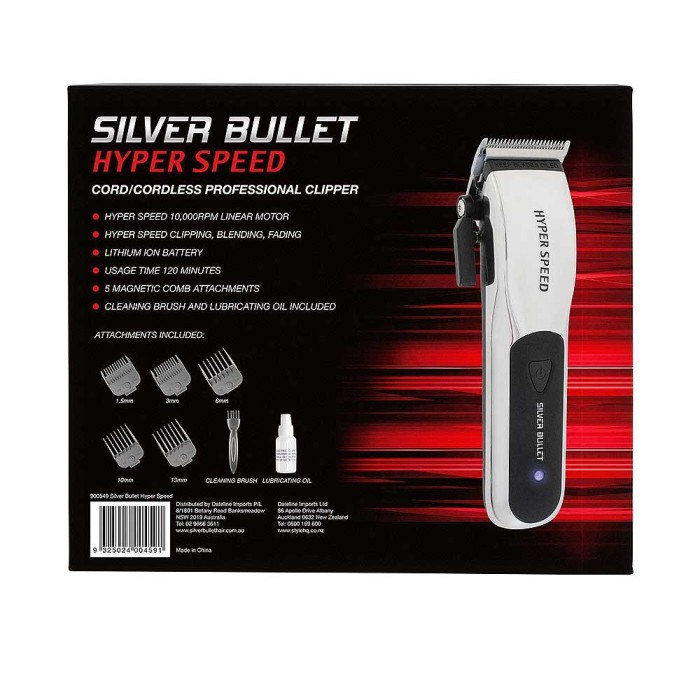 Silver Bullet Hyper Speed Cord/Cordless Clipper