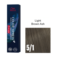Color Xpress Permanent 10-Minute Hair Colour 60ml 5/1 Light Ash Brown