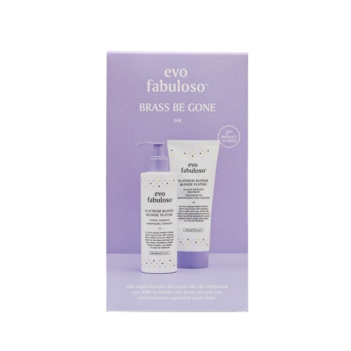 Evo Fabuloso Brass Be Gone Platinum Blonde Duo Pack