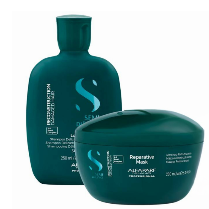 Alfaparf Semi Di Lino Reconstruction Reparative Shampoo & Mask Duo