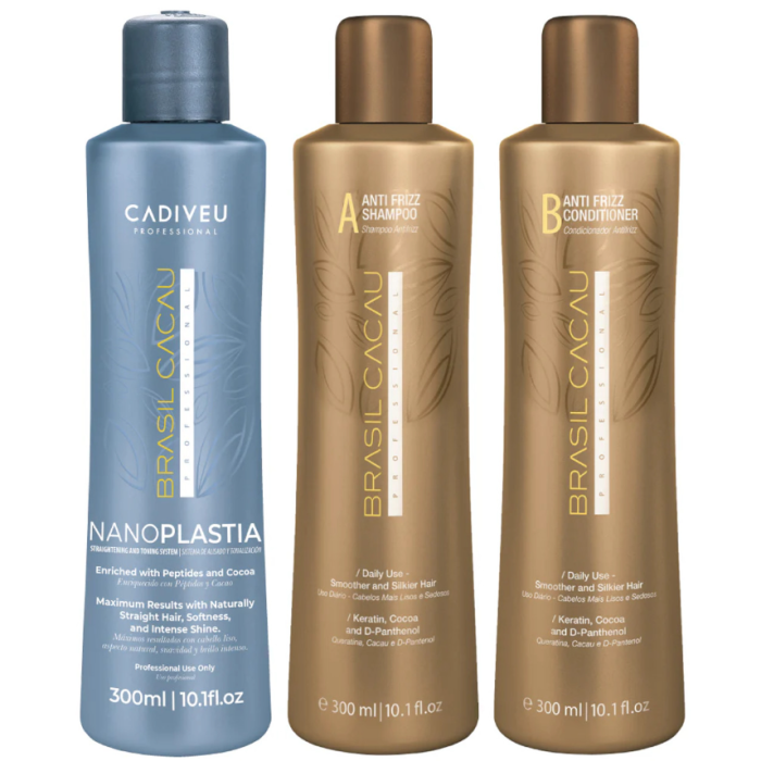 Brasil Cacau Brasil Cacau NanoPlastia Straightening and Toning 300ml Kit